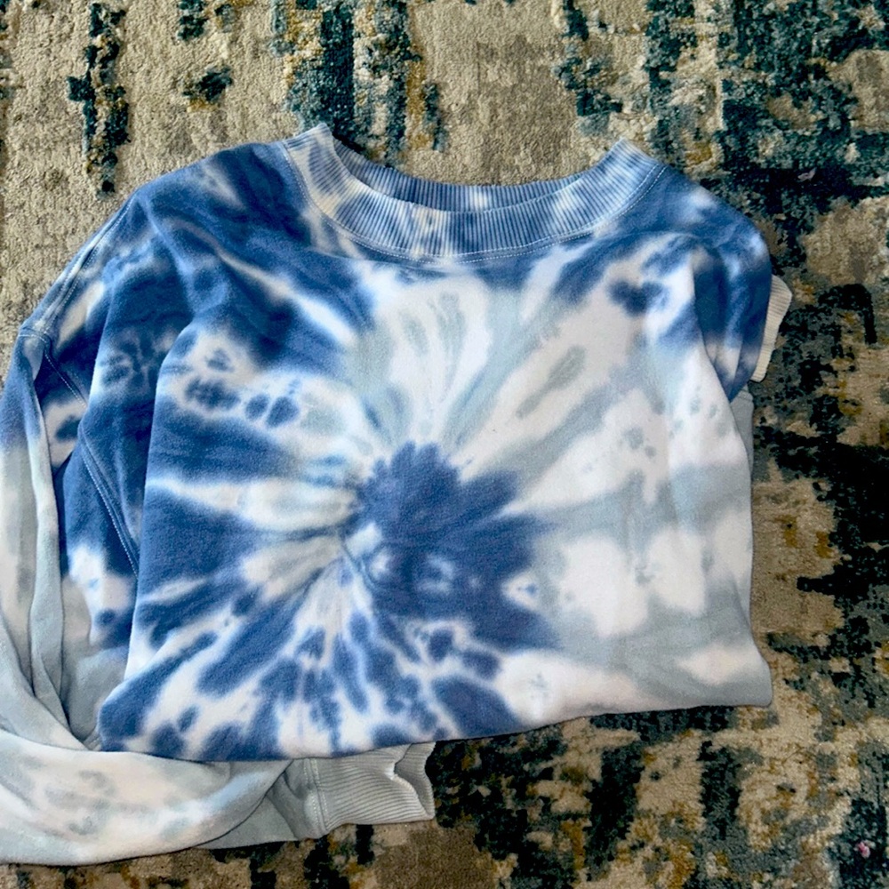 Tie dye oversized crew neck